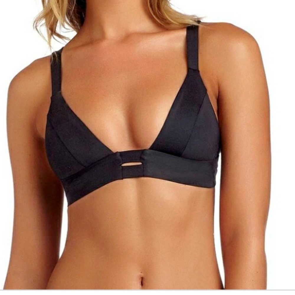 Vitamin A Neutra Bralette Bikini Top Black S NWOT